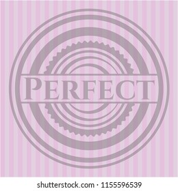 Perfect pink emblem