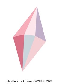 perfect pink gem over white