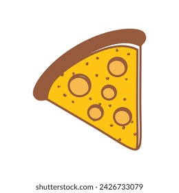 Perfect pizza vector icon design.