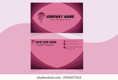 Perfect for professionals in creative industries, this pink business card blends professional polish with a hint of playful charm, making it ideal for those who want to stand out with confidence.