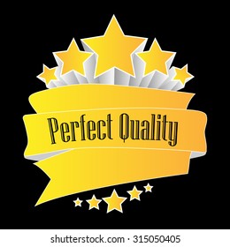perfect quality button yellow on black background