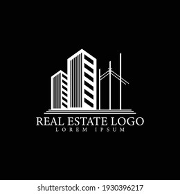 perfect real estate logo in a creative style. You can use this logo in various projects.