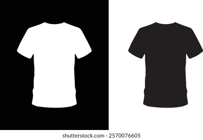 Perfect for realistic and customizable T-shirt design presentations.