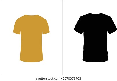 Perfect for realistic and customizable T-shirt design presentations.