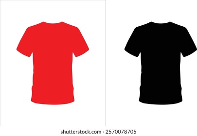 Perfect for realistic and customizable T-shirt design presentations.