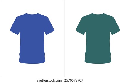 Perfect for realistic and customizable T-shirt design presentations.