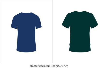 Perfect for realistic and customizable T-shirt design presentations.