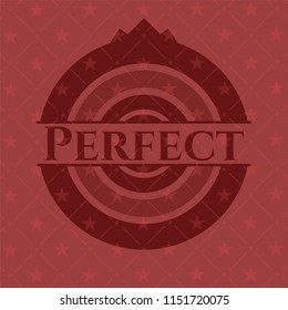 Perfect red emblem