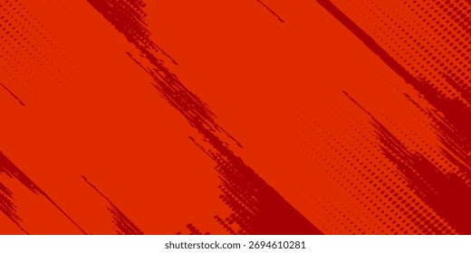 Perfect red grunge background, digitas effect