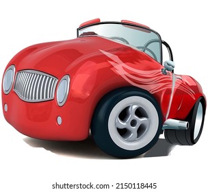 A perfect red sports car