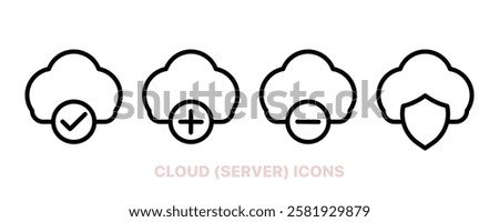 Perfect for representing cloud storage, syncing, security, and backup solutions. Clean, modern. digital projects. vector illustration concept