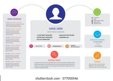 Perfect resume template for woman - light color version