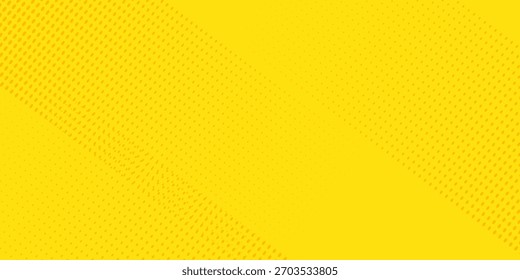 Perfekter Retro-Comic gelber Hintergrund Rastergradient Halbton, Stockvektordesign