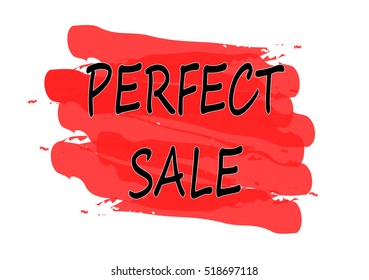 perfect sale vector card