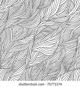 perfect seamless pattern - hair