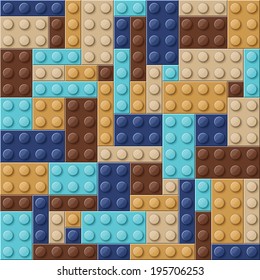 Perfect seamless vector pattern of gloss plastic parts. The colors don’t mix with each other. The amount of details is equal by shape and color. Every kit detail is grouped. 5 colors. Enjoy!