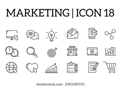 A perfect set of mixed icons. Editable
