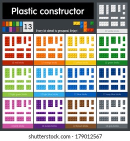 Perfect set of plastic parts. Every kit detail is grouped. 13 colors. Enjoy!