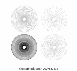 perfect shape graphic for design illusion mation hexagram