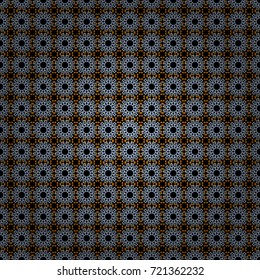 Perfect for site backdrop, wrapping paper, wallpaper, textile and surface design. Vector black, gray and neutral creative Ethnic Style mandalas seamless pattern. Unique geometric swatch.