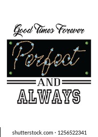 perfect slogan design print