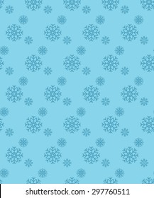 Perfect Snowflake Graphical Seamless Pattern. Geometrical Texture Made in Vector. Unique Background for Invitations, Cards, Websites.