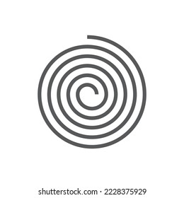 perfect spiral shape simple icon