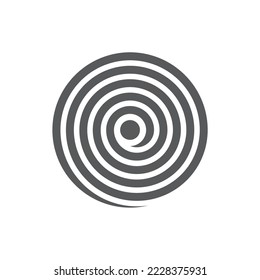 icono sencillo de forma espiral perfecta