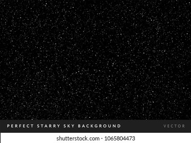 Perfect starry night sky background - vector stars space background