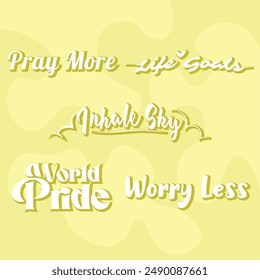 "" perfect for stickers, merchandise, and apparel designs. This pack offers high-quality, eye-catching typography, easy to use and scalable. Perfect for your design needs!