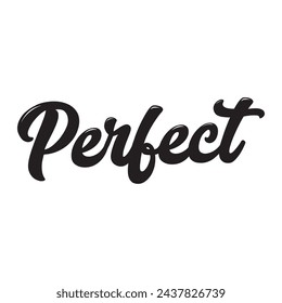 perfect text on white background.