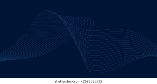 Perfecto Vector Fondo azul patrón de metal estilo de línea. Arte abstracto de la tecnología azul moderna