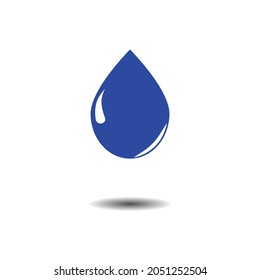 perfect water drop icon isolated on white background