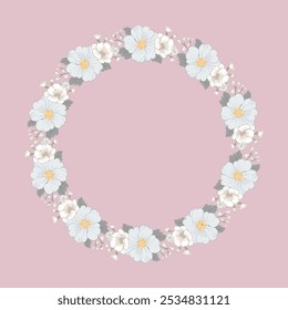  Perfect for wedding invitations, greeting cards, and other design projects. The wreath is isolated on a light blue background, making it easy to incorporate into any design.