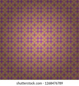 Perfect for your project, wedding, greeting card, packaging, wallpaper, pattern, texture, cover, Birthday. Lovely seamless pattern with abstract vector flowers in violet, yellow and pink colors.