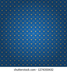 Perfect for your project, wedding, greeting card, packaging, wallpaper, pattern, texture, cover, Birthday. Lovely seamless pattern with abstract vector flowers in blue, yellow and violet colors.