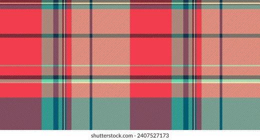 Perfection check fabric textile, creative vector tartan texture. Complexity seamless background plaid pattern in red and wheat color.