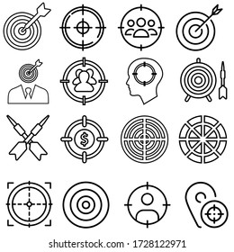 Perfection icon vector set. Target illustration sign collection. strategy symbol.