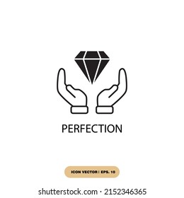 perfection icons  symbol vector elements for infographic web