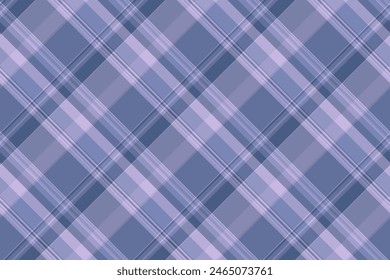 Vector sin costuras a cuadros de la perfección, control tartán de tela icónico. Textura de fondo africano patrón textil en color pastel y azul.