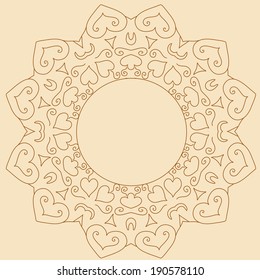 Perfectl circle ornament made in vector