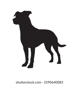 Perfectly Balanced Dog Silhouette for Various Digital Applications - Dog Vector - Dog Icon

