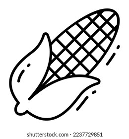 A perfectly design of corn cob vector, healthy food