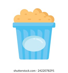 A perfectly design of popcorns pack vector icon, isolated on white background