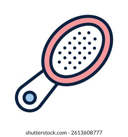 Perfectly designed hair brush vector in modern style