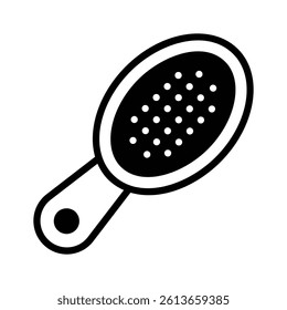 Perfectly designed hair brush vector in modern style