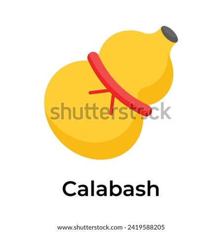 Perfectly designed icon of calabash ready to use in websites and mobile apps Foto stock © 