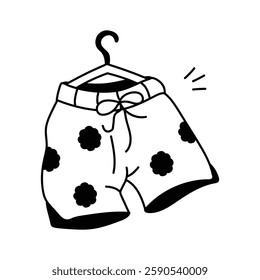 Perfectly designed swim trunks vector design
