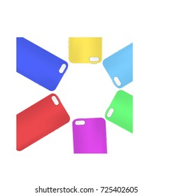 Perfectly detailed modern smart phone isolation vector