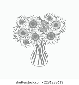 Perfectly Flower crafted for coloring book pages for adults. The intricate black and white lines will add a touch of elegance to your wedding invitations, branding, boutique logos, labels,